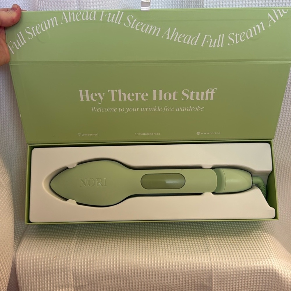 Brand New NORI Mint Green Handheld Steam Iron